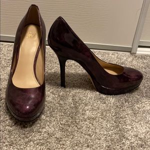 Joan & David Purple Heels